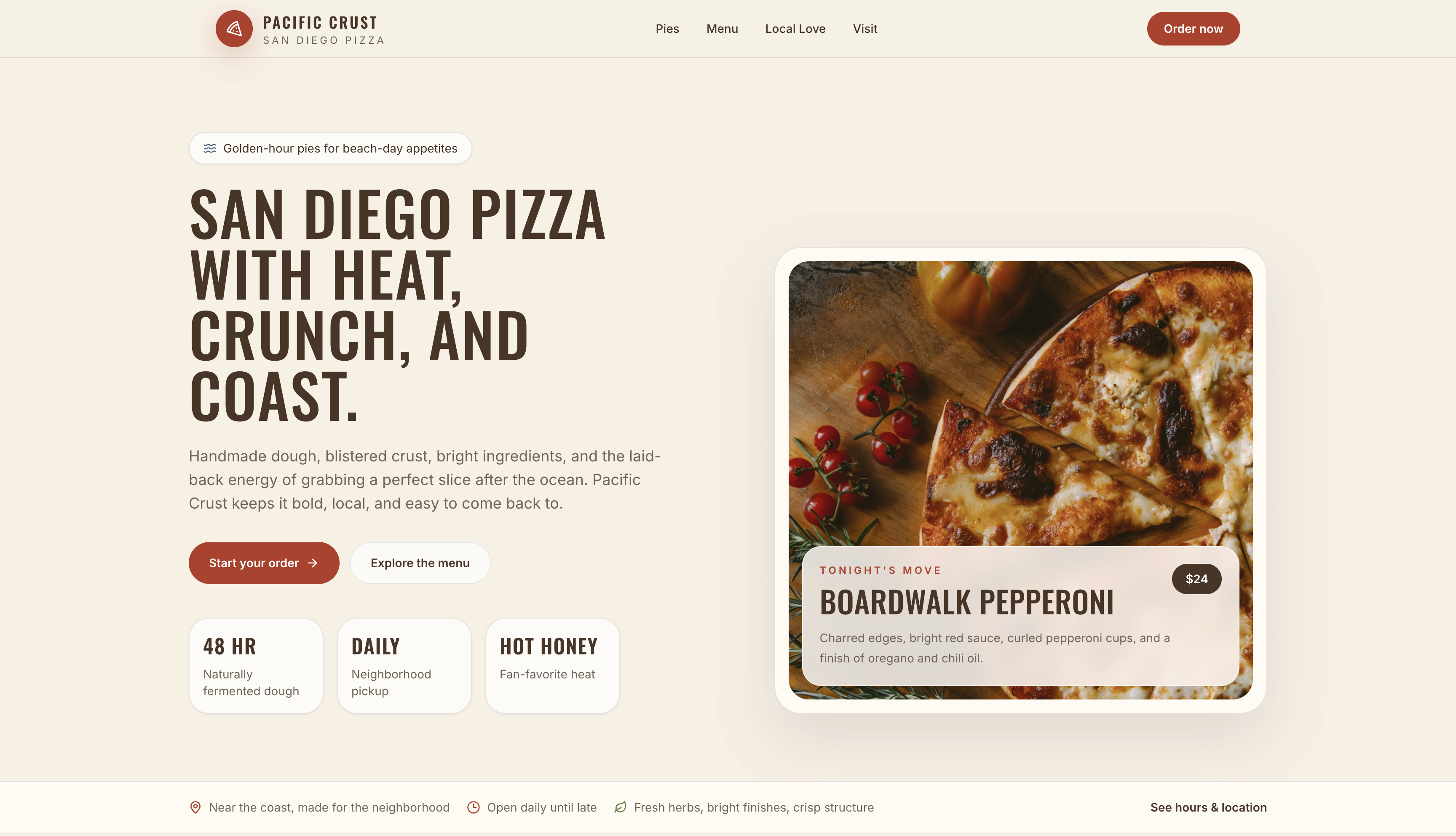Generated AI website example