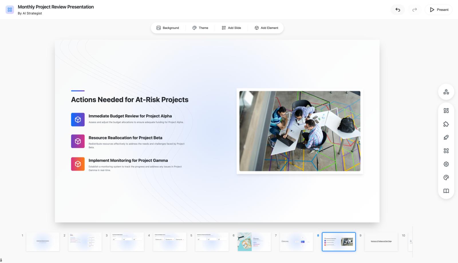 Client project portal presentation