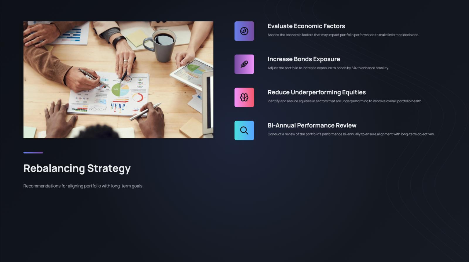 Finance presentation quick start